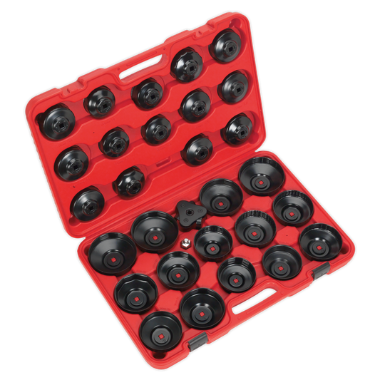 30pc Oil Filter Cap Wrench Set