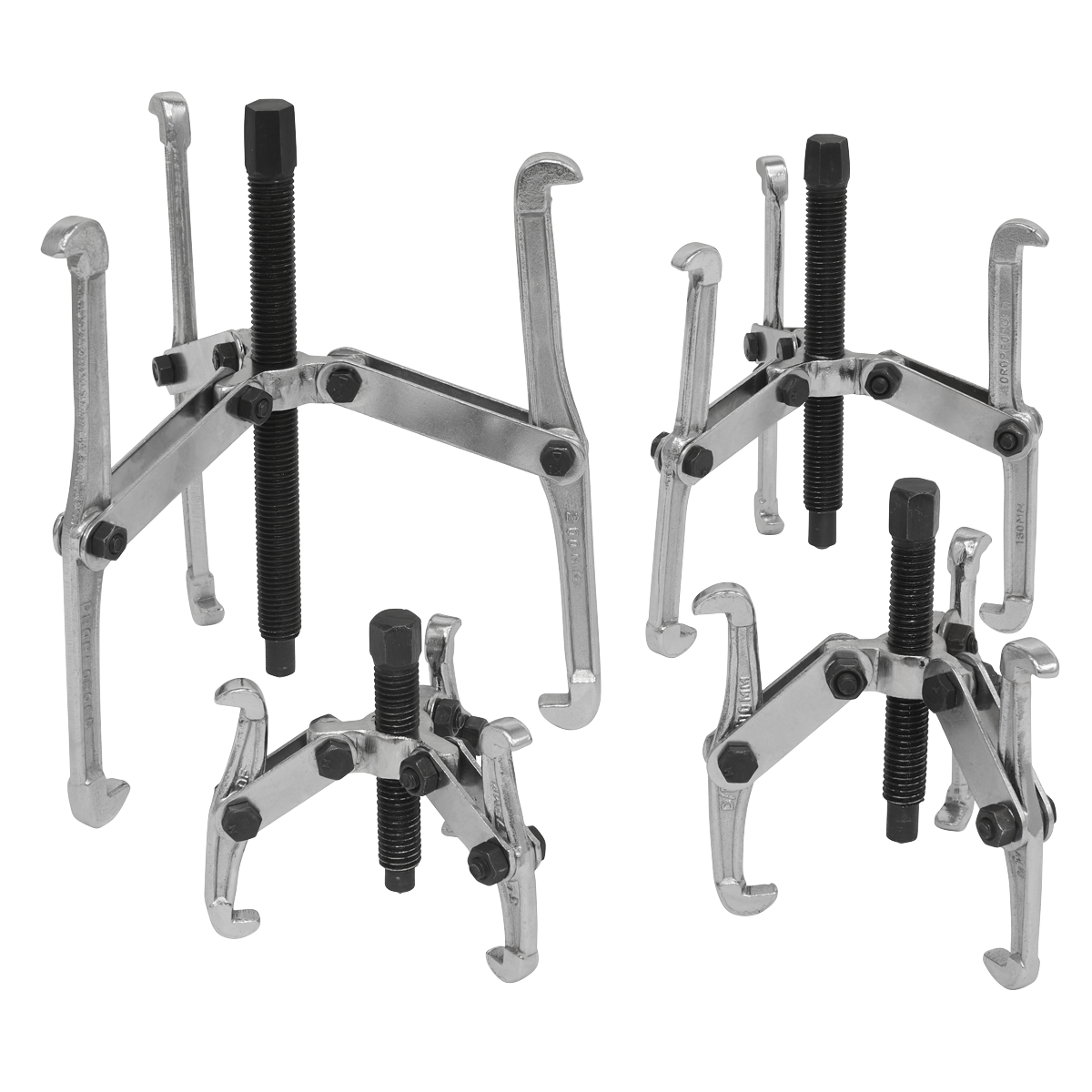 4pc Triple Leg Gear Reversible Puller Set