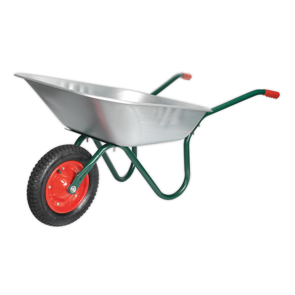 65L Galvanized Wheelbarrow