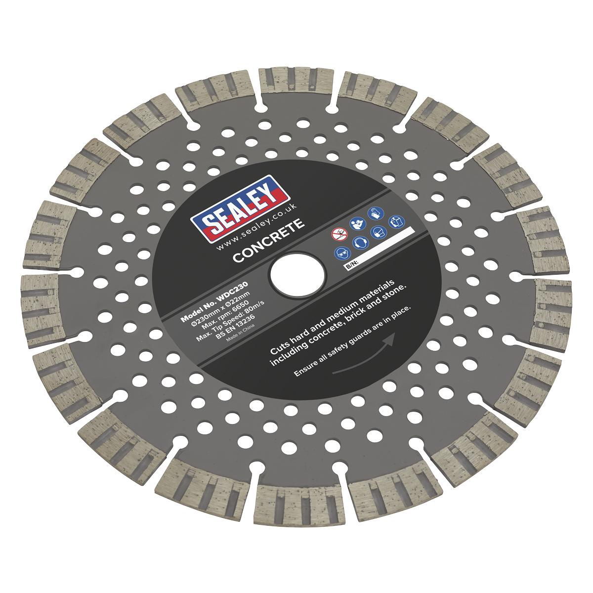 Ø230mm Concrete Cutting Disc Dry Use