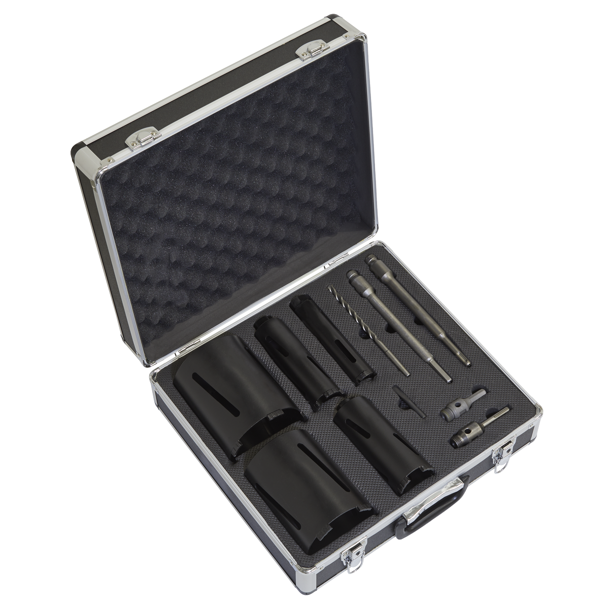 Diamond 5 Core Kit (Ø38, 52, 65, 117, 127mm Cores with Adaptors)