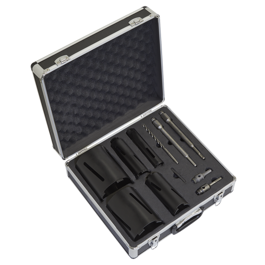 Diamond 5 Core Kit (Ø38, 52, 65, 117, 127mm Cores with Adaptors)