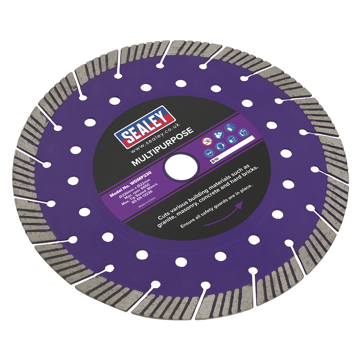 Ø230mm Multipurpose Cutting Disc Dry/Wet Use