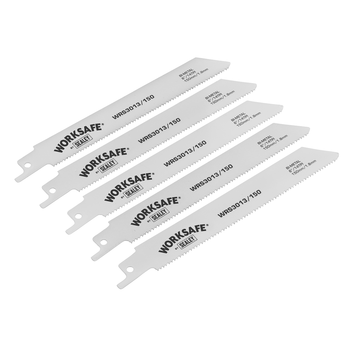 150mm 14tpi Reciprocating Saw Blade - Pack of 5