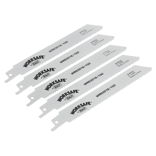 150mm 10tpi Reciprocating Saw Blade - Pack of 5