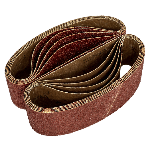 75 x 533mm Sanding Belt 24Grit - Pack of 5