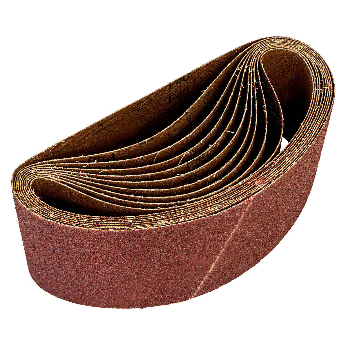 100 x 620mm Sanding Belt 40Grit - Pack of 10