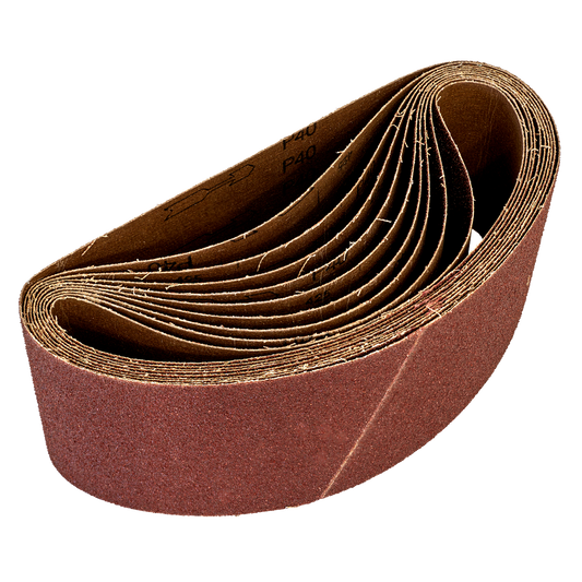 100 x 620mm Sanding Belt 40Grit - Pack of 10